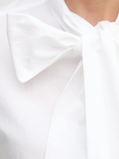 Pedro del Hierro koszula damska kolor biały relaxed z wiązanym dekoltem 6632008