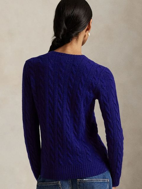 Polo Ralph Lauren sweter wełniany damskie kolor granatowy 211971865012 - zdjęcie produktu nr 2