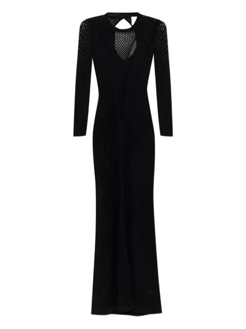 ISABEL MARANT open-back knitted maxi dress - Black - zdjęcie produktu nr 1