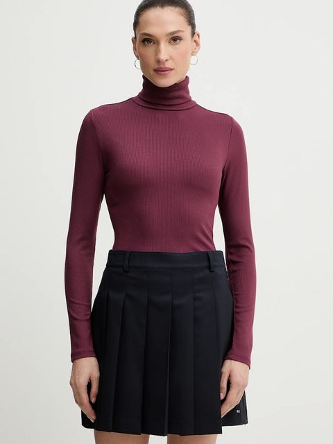 Levi's longsleeve kolor bordowy z golfem A8769 - zdjęcie produktu nr 1