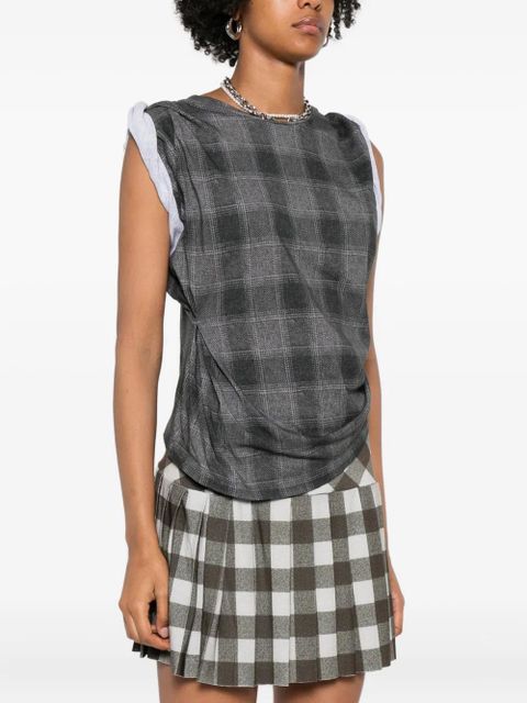 OUR LEGACY checkered tank top - Grey