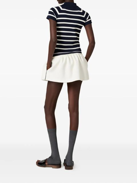 Miu Miu striped short-sleeve T-shirt - Blue - zdjęcie produktu nr 2