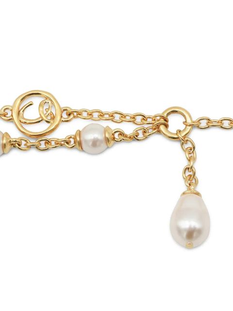 Chloé pearly logo bracelet - Gold