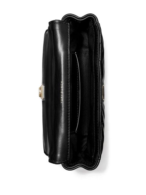 Tory Burch mini Kira diamond-quilted flap bag - Black