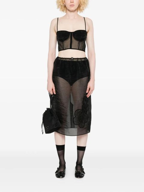 Cecilie Bahnsen Anya bustier top - Black