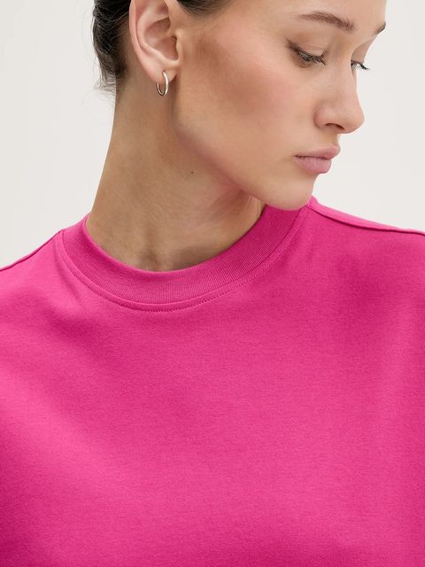 Karl Lagerfeld Jeans sukienka bawełniana kolor różowy mini prosta B1W13054