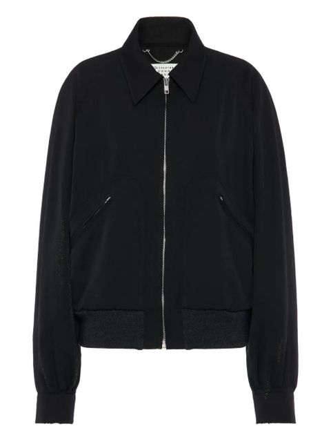 Maison Margiela virgin wool bomber jacket - Black - zdjęcie produktu nr 1