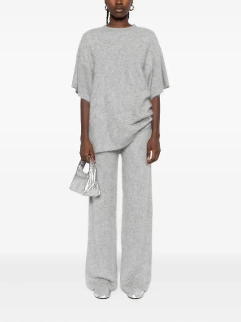 Nanushka short-sleeve cashmere knitted T-shirt - Grey - zdjęcie produktu nr 2