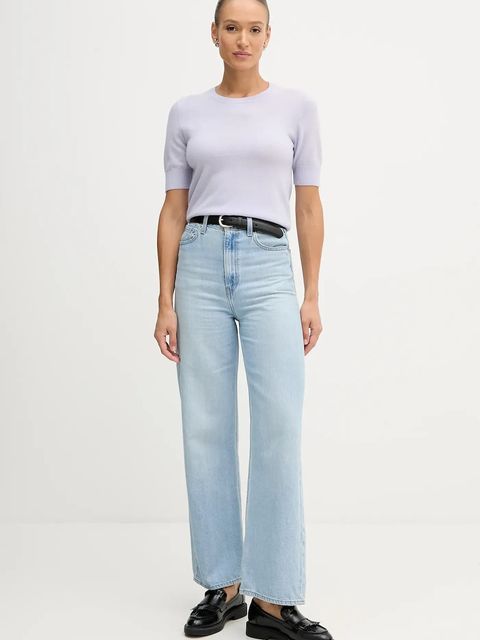 United Colors of Benetton sweter damski kolor fioletowy lekki 1002D10D2