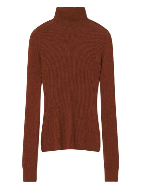 Lanvin ribbed turtleneck sweater - Orange