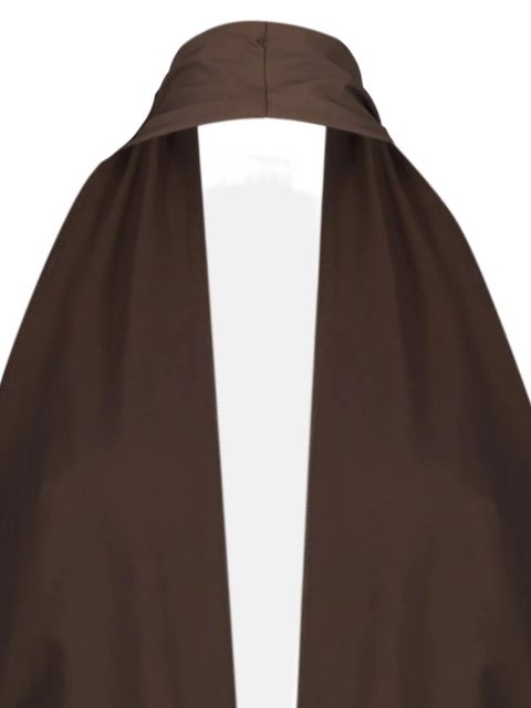 Christopher Esber stone-embellishment V-neck swimsuit - Brown