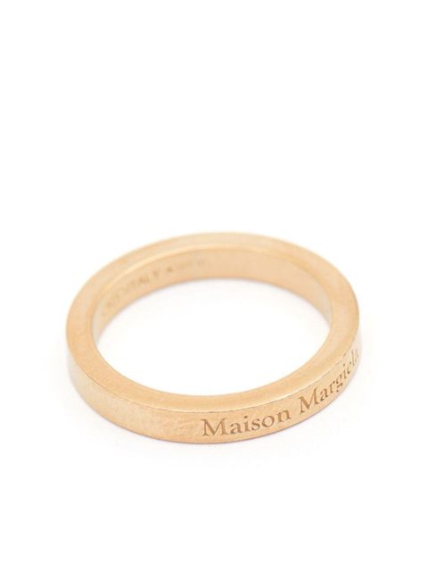 Maison Margiela logo-engraved band ring - Gold