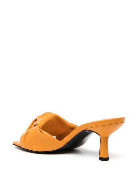 BY FAR Lana 80mm mules - Orange - zdjęcie produktu nr 2