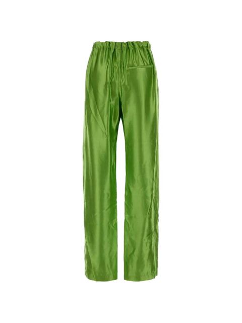 KHAITE Rohen satin trousers - Green - zdjęcie produktu nr 2