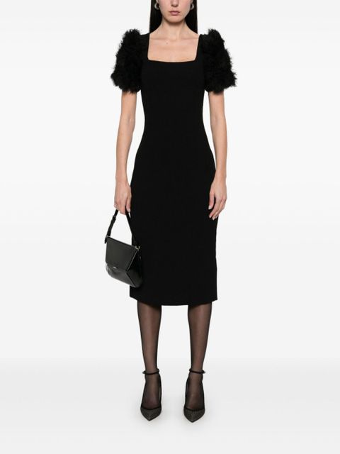 Givenchy pompom-detail midi dress - Black