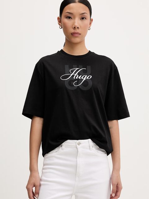 HUGO T-shirt damski bawełniany Dashire_5 - zdjęcie produktu nr 1