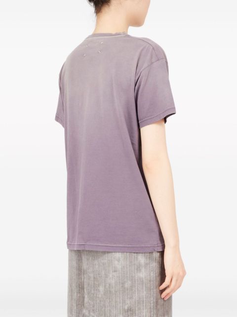 Maison Margiela Reverse logo-print cotton T-shirt - Purple