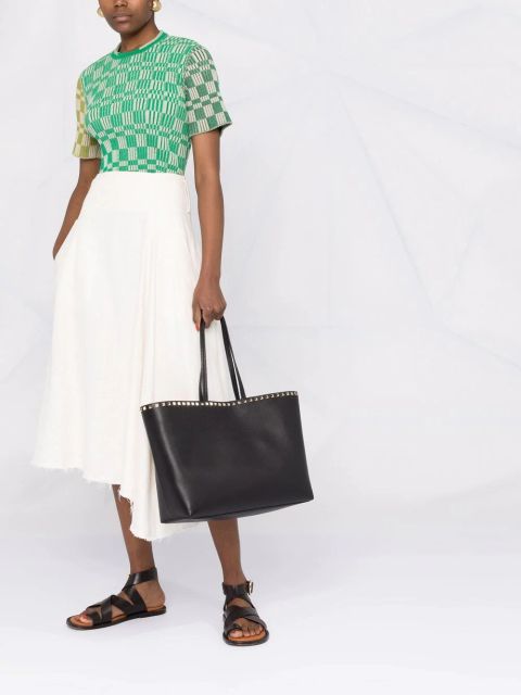 Valentino Garavani Rockstud leather tote bag - Black