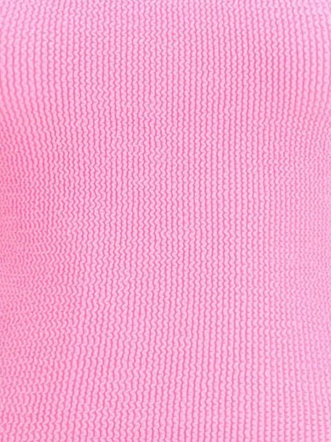 Hunza G Pamela crinkle-effect one-piece swimsuit - Pink