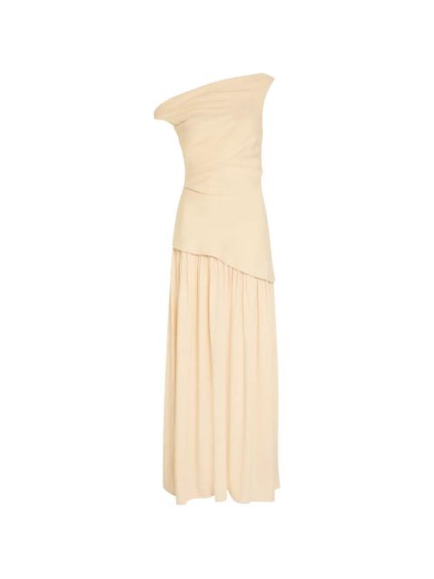 Faithfull the Brand Roma one-shoulder maxi dress - Neutrals - zdjęcie produktu nr 1