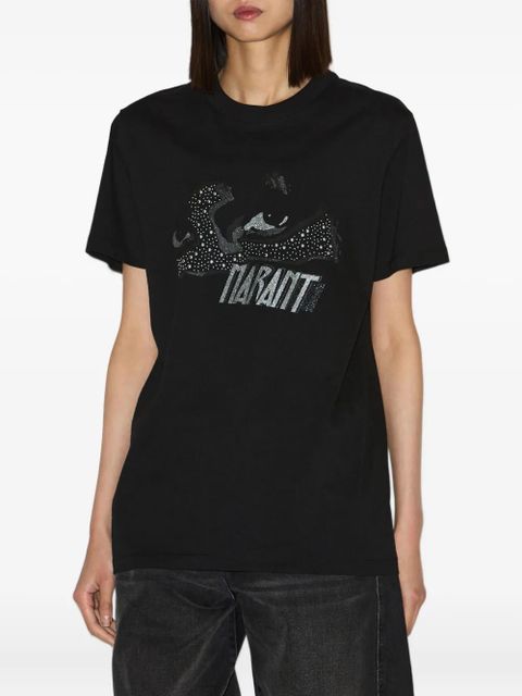 MARANT ÉTOILE Zoeline sequin stud T-shirt - Black