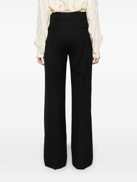Chloé wool grain-de-poudre trousers - Black