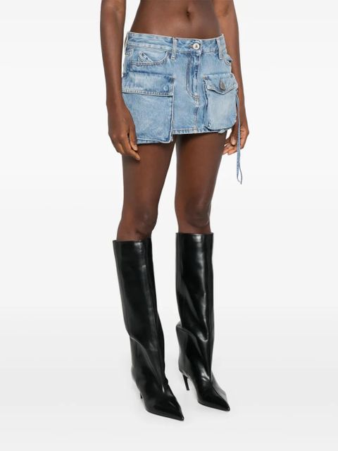 The Attico Fay mini skirt - Blue - zdjęcie produktu nr 2