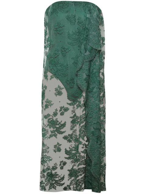 Christopher Esber floating lace dress - Green - zdjęcie produktu nr 1