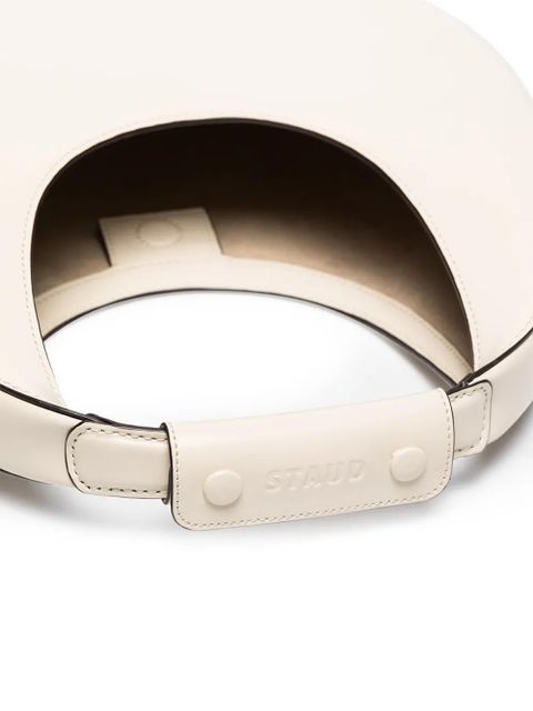 STAUD Moon leather tote bag - Neutrals