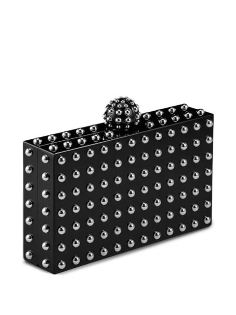 Aquazzura Cosmic studded clutch bag - Black - zdjęcie produktu nr 2