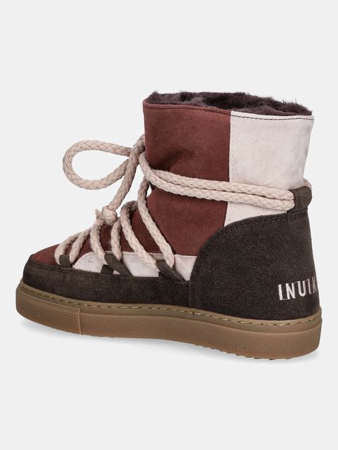 Inuikii śniegowce zamszowe PATCHWORK kolor brązowy 3001.003.0072 - zdjęcie produktu nr 2