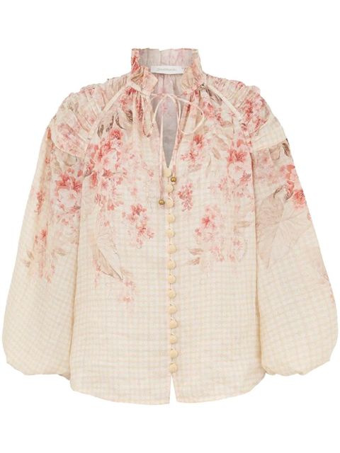 ZIMMERMANN Illuminate blouse - Neutrals - zdjęcie produktu nr 1