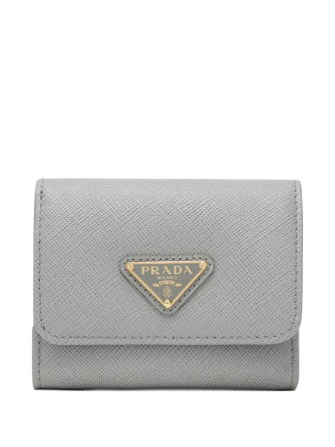 Prada small leather wallet - Grey - zdjęcie produktu nr 1