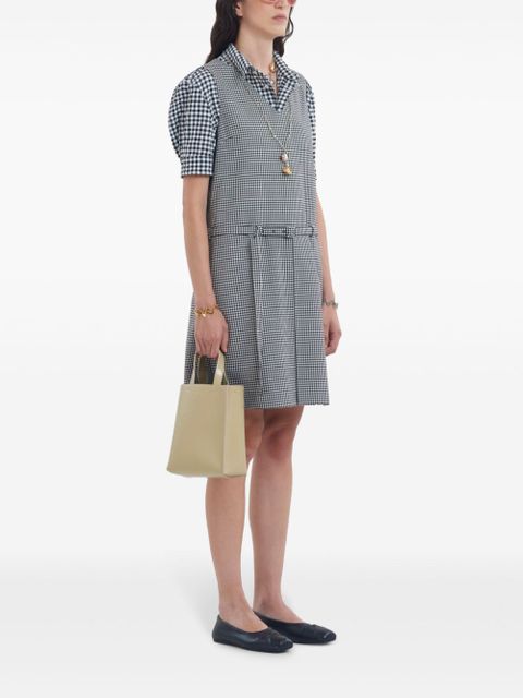 Marni check-pattern mini dress - Black