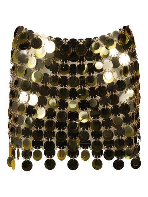 Rabanne sequin mini skirt - Gold - zdjęcie produktu nr 1