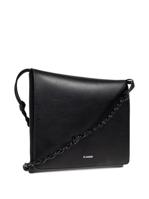 Jil Sander braided-strap shoulder bag - Black
