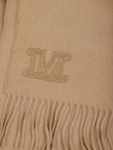 Max Mara embroidered fringed scarf - Neutrals - zdjęcie produktu nr 2