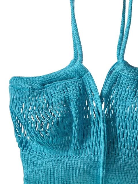 Hereu Maria open-knit tote bag - Blue - zdjęcie produktu nr 2