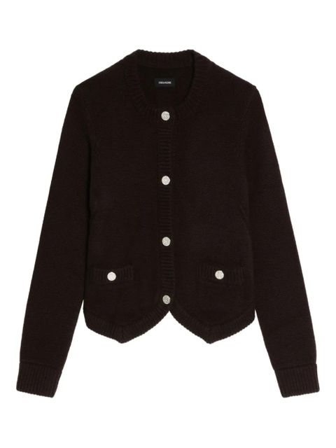Zadig&Voltaire button-embellished pocket cardigan - Brown - zdjęcie produktu nr 1