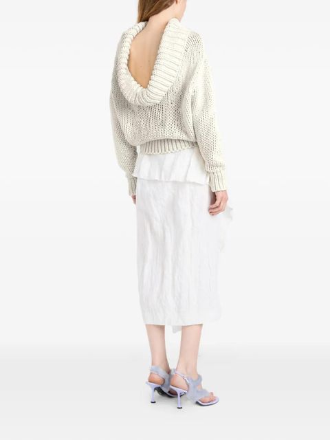 Proenza Schouler Alexandra draped sweater - Neutrals