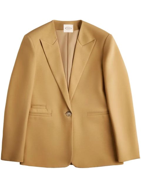 Tod's peak-lapel single-breasted blazer - Neutrals - zdjęcie produktu nr 1