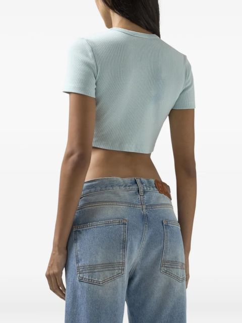 GCDS logo-detail T-shirt - Blue