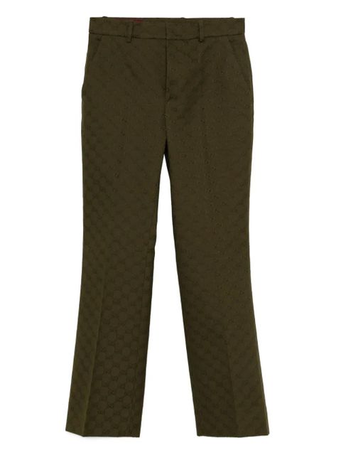 Gucci GG monogram trousers - Green - zdjęcie produktu nr 1