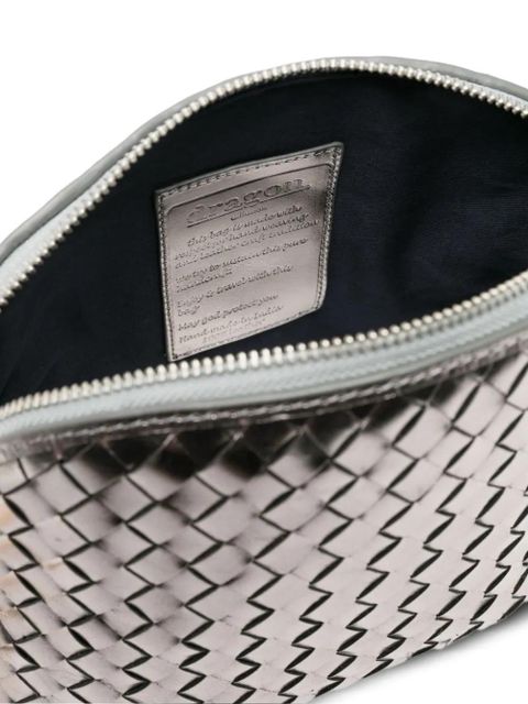 DRAGON DIFFUSION woven cross body bag - Silver