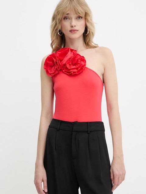 Karl Lagerfeld body bawełniane kolor pomarańczowy odkryte plecy A2W17005