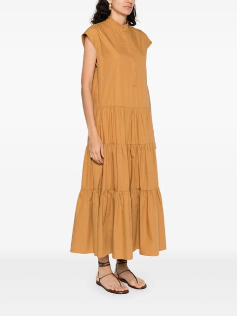 Max Mara cotton midi dress - Brown