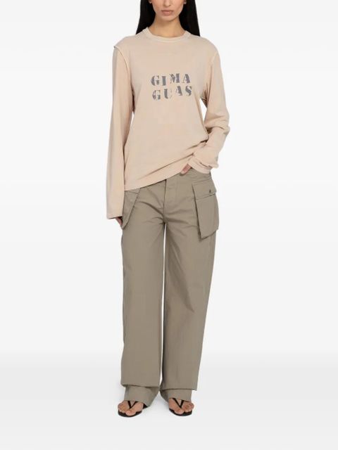 Gimaguas logo-print long-sleeve T-shirt - Neutrals - zdjęcie produktu nr 2
