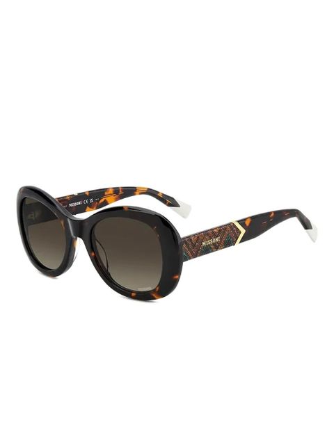 MISSONI EYEWEAR oversize-frame sunglasses - Brown - zdjęcie produktu nr 2