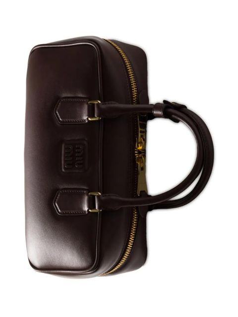 Miu Miu Arcadie leather tote bag - Brown - zdjęcie produktu nr 2