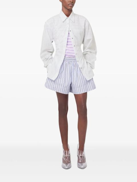 Rabanne poplin cotton shorts - Blue - zdjęcie produktu nr 2